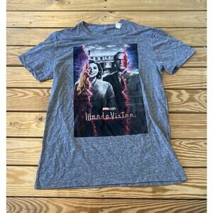 NWT  Marvel Studios Wanda Vision T Shirt Size Small Women’s Grey